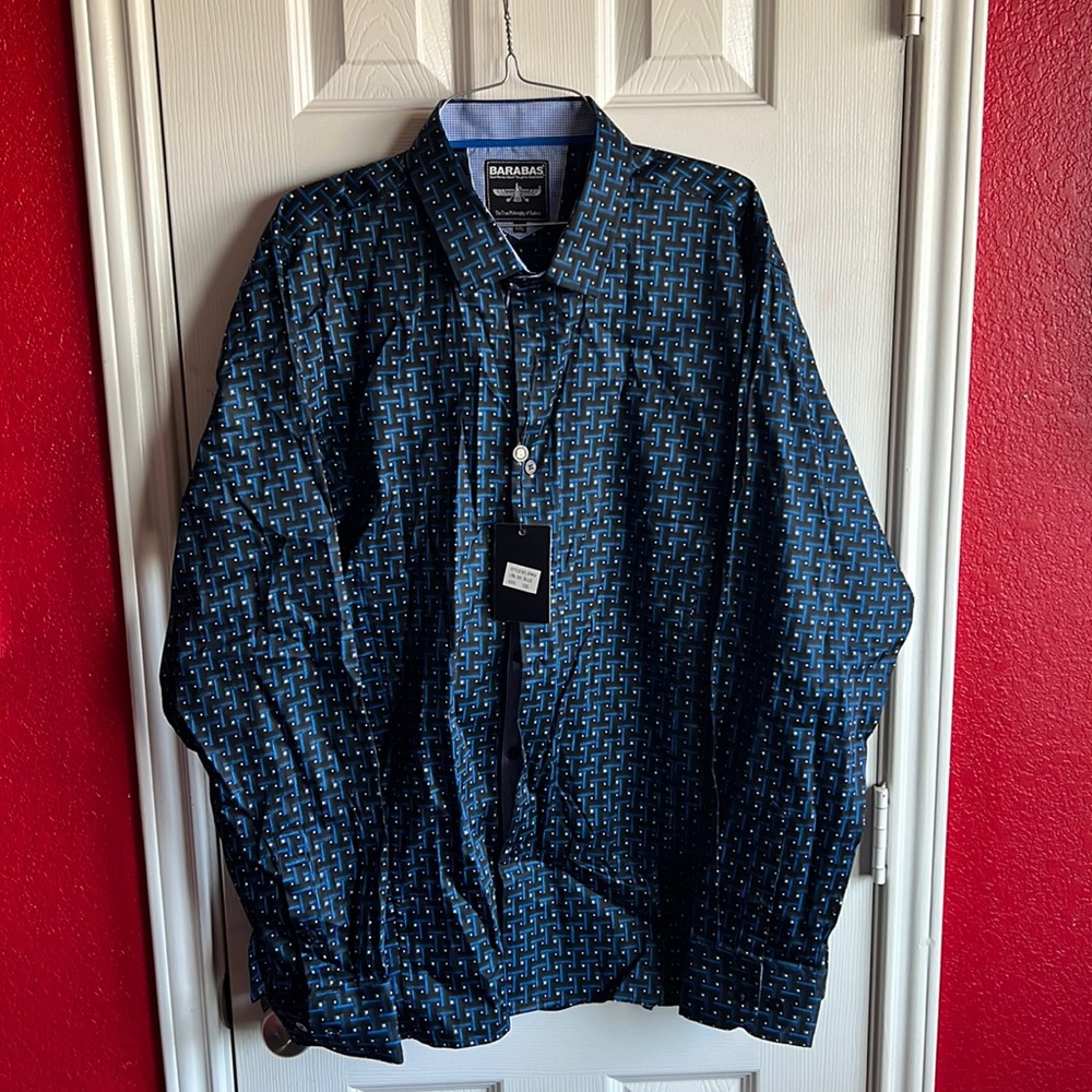 Barabas Long Sleeve Casual button down Size: XXL
